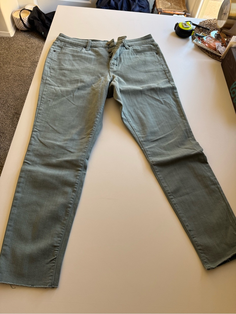 Universal Thread High Rise Skinny Pants in Olive